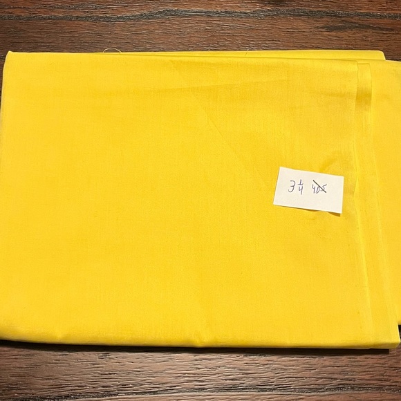 Source Unknown Other - Yellow Fabric for Sewing, Quilting, Crafts Bright Primary Color